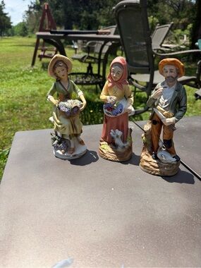Bundle Of 3 Homco Porcelain Harvest Figurine